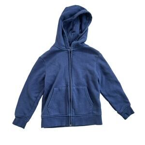 H&M Boy's 5T/6 Navy Blue Hooded Full-Zip Jacket